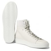 Mens White High Top Sneakers (3)
