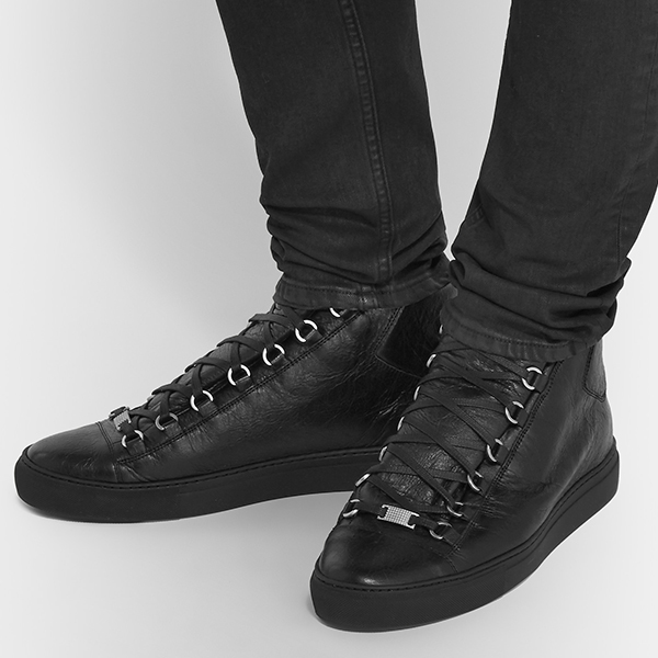 Womens All Black High Top Sneakers (2)