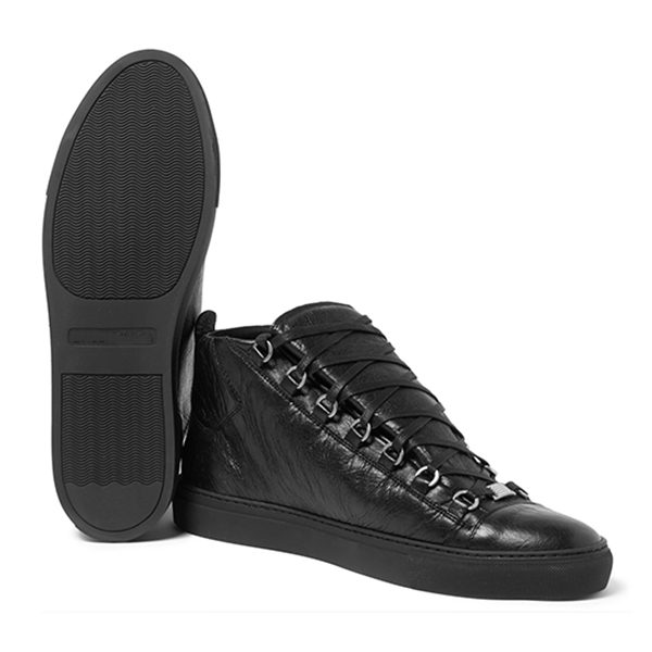 Womens All Black High Top Sneakers (3)