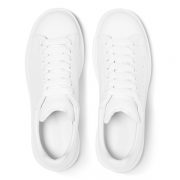 White Leather Low Top Sneakers (7)