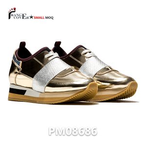 Gold Low Top Sneakers (1)