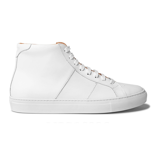 Men’s All White High Top Sneakers (4)