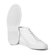 Womens White High Top Sneakers (3)