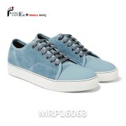 2017 Leather Sneakers Factory UK Style Toe Cap Men Blue Suede Shoes