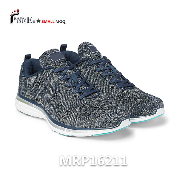 Knitting fabric mesh running sport shoes for men
